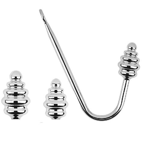 Screw-in Set Anal Ribbed Hook GreatBenefit 8826 1123